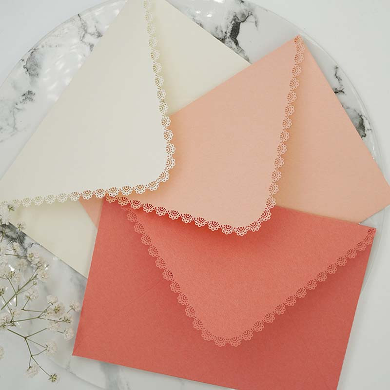 5 kom/set retro šupljih čipkastih omotnica za pohranu čestitki „uradi sam“, pozivnica za vjenčanje, poslovna slavlja, isporuka putem isporuke