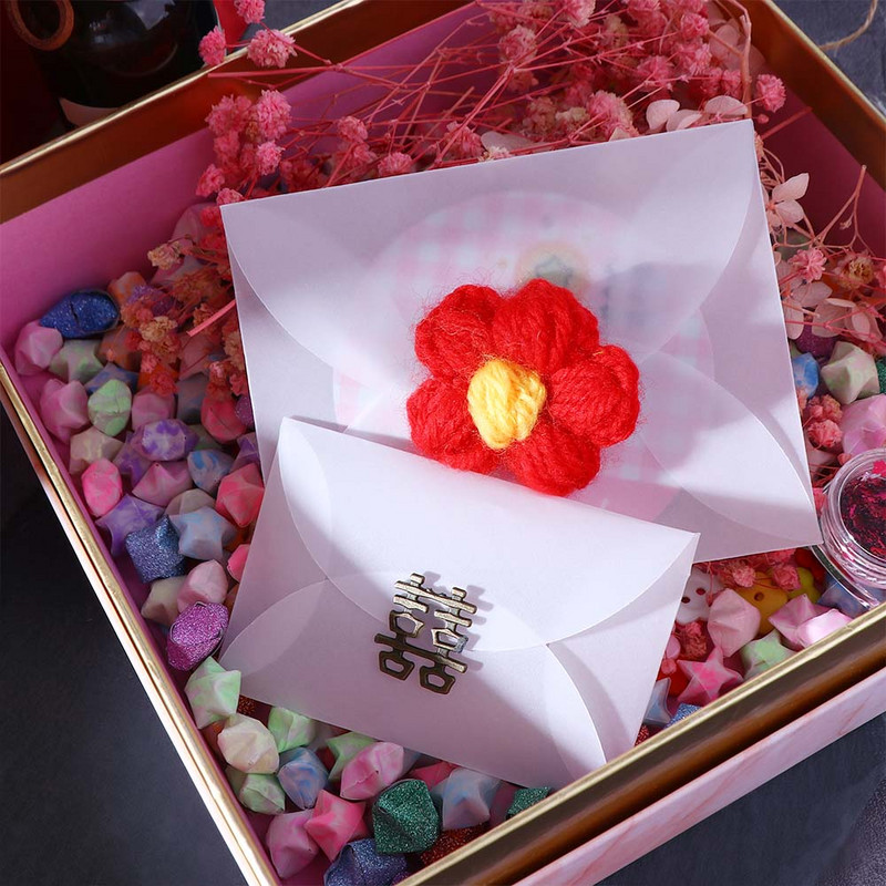 10kom/lot Poluprozirne omotnice od papira sumporne kiseline za DIY pohranu razglednica Pozivnica za vjenčanje Poklon pakiranje