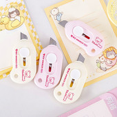 Mini slatki pomoćni nož u nasumičnom odabiru boja, prijenosni nož, ekspresni rezač za kutije, DIY papir za rezanje Kawaii pribor za školski ured