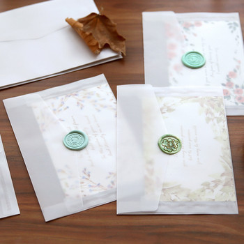 10 τμχ Φάκελος διαφανής παγωμένος φάκελος Kawaii επιστολόχαρτο Προσκλητήριο γάμου Καρτ ποστάλ Τσάντα αποθήκευσης Επιστολή χαρτί εξώφυλλο γραφείου