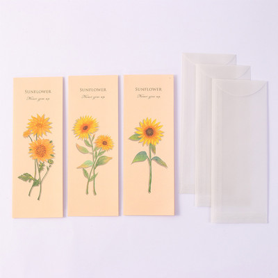 6kom/pak Ins Cvijeće Prozirne omotnice Kawaii jastučići za pisma Korejski stacionarni DIY Pozivnice za vjenčanje Omot Ured