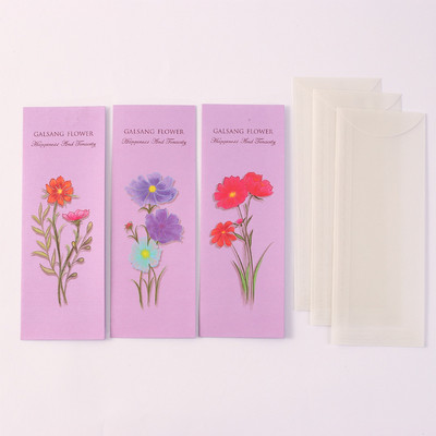 6kom/pak Ins Cvijeće Prozirne omotnice Kawaii jastučići za pisma Korejski stacionarni DIY Pozivnice za vjenčanje Omot Ured