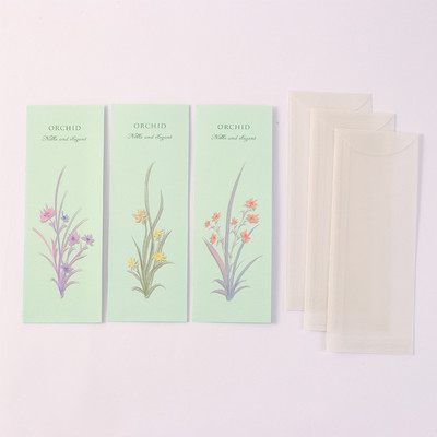 6kom/pak Ins Cvijeće Prozirne omotnice Kawaii jastučići za pisma Korejski stacionarni DIY Pozivnice za vjenčanje Omot Ured