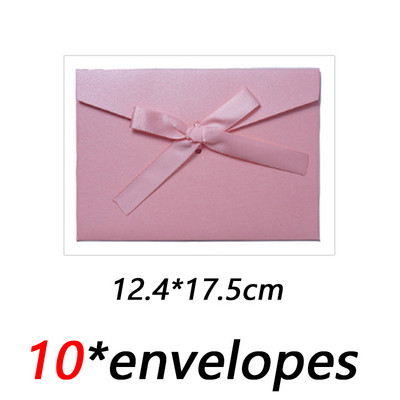 10 kom./lot Klasične retro papirnate omotnice za kravate na kraftu za pozivnice za vjenčanje Poklon omotnice Vrećica za čestitke