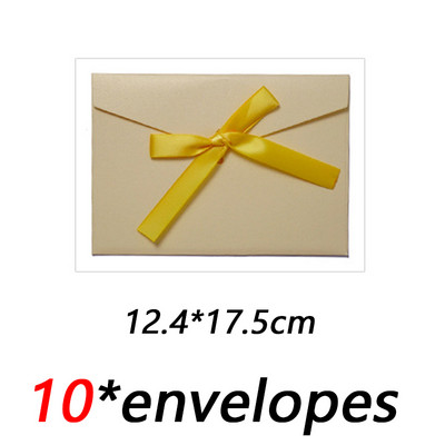 10 kom./lot Klasične retro papirnate omotnice za kravate na kraftu za pozivnice za vjenčanje Poklon omotnice Vrećica za čestitke