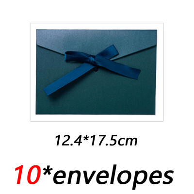 10 kom./lot Klasične retro papirnate omotnice za kravate na kraftu za pozivnice za vjenčanje Poklon omotnice Vrećica za čestitke