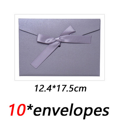 10 kom./lot Klasične retro papirnate omotnice za kravate na kraftu za pozivnice za vjenčanje Poklon omotnice Vrećica za čestitke
