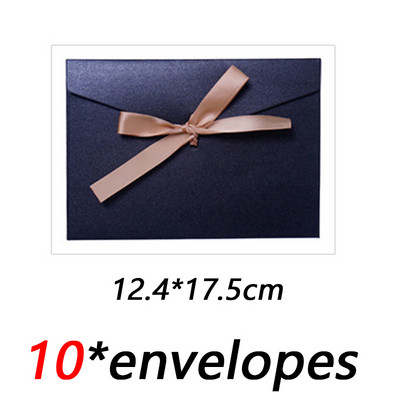 10 kom./lot Klasične retro papirnate omotnice za kravate na kraftu za pozivnice za vjenčanje Poklon omotnice Vrećica za čestitke