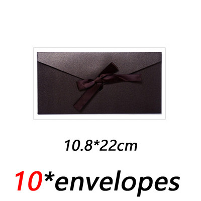 10 kom./lot Klasične retro papirnate omotnice za kravate na kraftu za pozivnice za vjenčanje Poklon omotnice Vrećica za čestitke