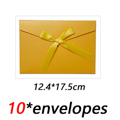 10 kom./lot Klasične retro papirnate omotnice za kravate na kraftu za pozivnice za vjenčanje Poklon omotnice Vrećica za čestitke
