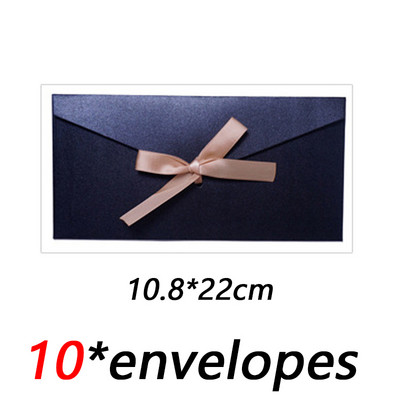 10 kom./lot Klasične retro papirnate omotnice za kravate na kraftu za pozivnice za vjenčanje Poklon omotnice Vrećica za čestitke