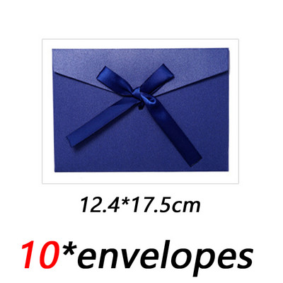 10 kom./lot Klasične retro papirnate omotnice za kravate na kraftu za pozivnice za vjenčanje Poklon omotnice Vrećica za čestitke
