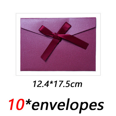 10 kom./lot Klasične retro papirnate omotnice za kravate na kraftu za pozivnice za vjenčanje Poklon omotnice Vrećica za čestitke