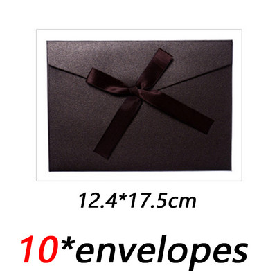 10 kom./lot Klasične retro papirnate omotnice za kravate na kraftu za pozivnice za vjenčanje Poklon omotnice Vrećica za čestitke
