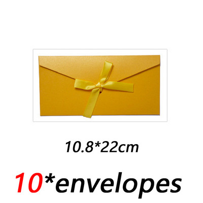 10 kom./lot Klasične retro papirnate omotnice za kravate na kraftu za pozivnice za vjenčanje Poklon omotnice Vrećica za čestitke