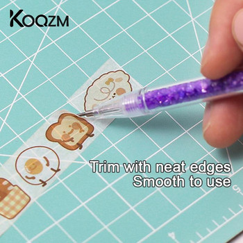 1Pcs Ins Style Art Utility Knife Pen Knife Paper Cutting Tool Направи си сам прецизен стикер Washi Tape Cutter Kawaii ученически пособия