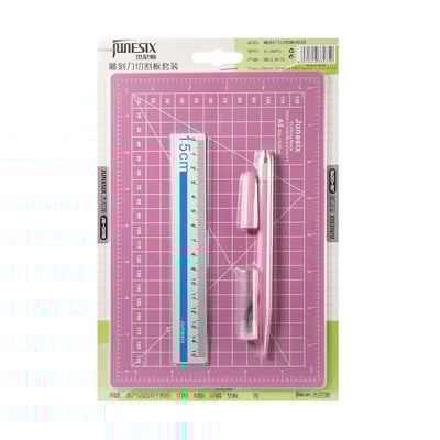 Nova 3 kom/set A5 podloga za rezanje Set noževa za rezbarenje za ručne diy trake s naljepnicama Jastučići za rezanje Alati za časopise Pribor za pisanje