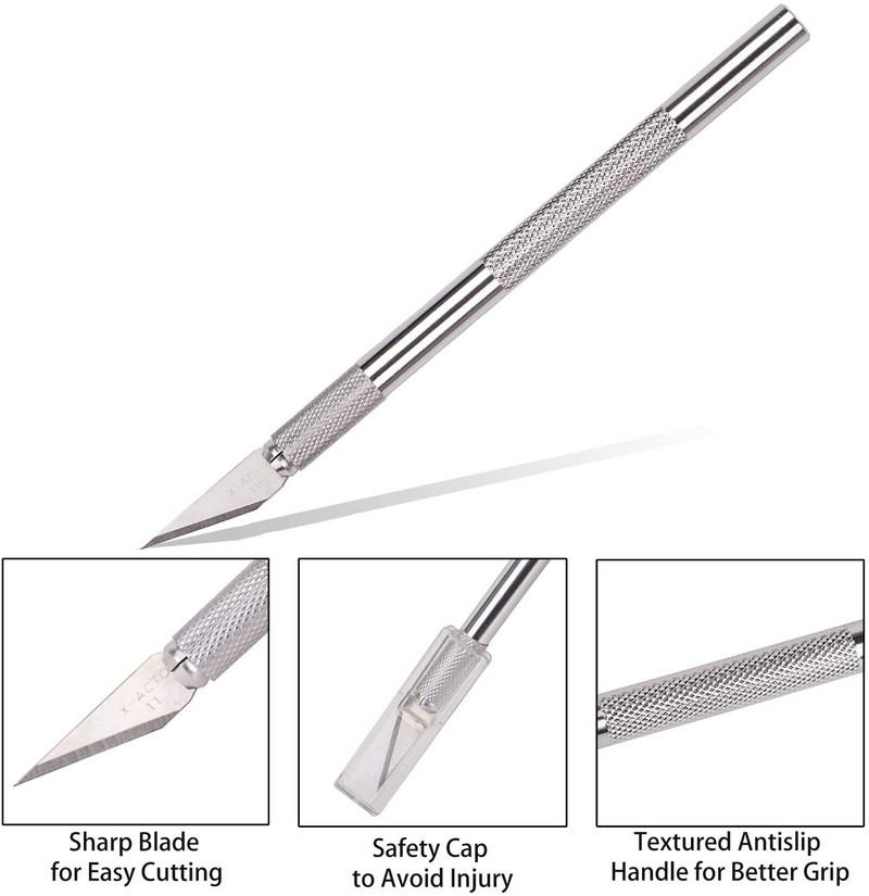 Γλυπτική πάστα τσίχλας Σκάλισμα Εργαλεία ζαχαροπλαστικής ψησίματος 6 τμχ/σετ Λεπίδες Μαχαίρι Φοντάν κέικ φρούτων Εργαλεία διακόσμησης DIY Εργαλείο κοπής ψωμιού