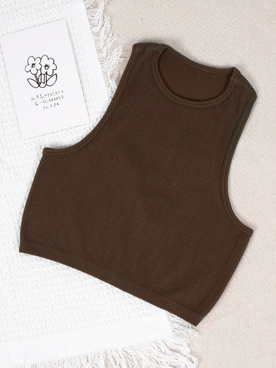 ATHVOTAR 10 culori Crop Top pentru femei, fără sudură, casual, de stradă