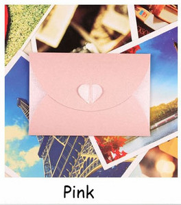 Osobnost u obliku srca Kreativna omotnica s karticom s porukom Članska iskaznica Mini omotnica s gumbom u obliku srca Ukras od kraft papira