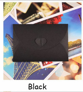 Osobnost u obliku srca Kreativna omotnica s karticom s porukom Članska iskaznica Mini omotnica s gumbom u obliku srca Ukras od kraft papira