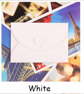 Osobnost u obliku srca Kreativna omotnica s karticom s porukom Članska iskaznica Mini omotnica s gumbom u obliku srca Ukras od kraft papira