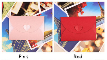 Προσωπικότητα σε σχήμα καρδιάς Δημιουργική κάρτα μηνυμάτων Κάρτα μέλους Κάρτα Μίνι με κουμπιά καρδιάς Διακοσμητικό χαρτί Kraft