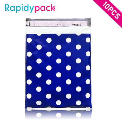 10PCS/Pakiranje 10x13 inča Šarene polietilenske poštarke Kreativni ispis Poliesterske poštarke Samozatvarajuće plastične ambalaže Poklon omotnice