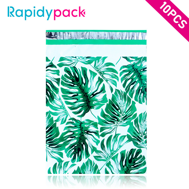 10PCS/Pakiranje 10x13 inča Šarene polietilenske poštarke Kreativni ispis Poliesterske poštarke Samozatvarajuće plastične ambalaže Poklon omotnice