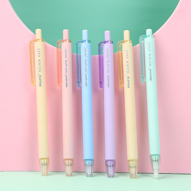 Cuțit creativ pentru tăietor de hârtie din ceramică Tip stilou Cont de mână Cuțit pentru tăietor de bandă de hârtie pentru bricolaj Instrumente de protecție a degetelor cu lamă din ceramică