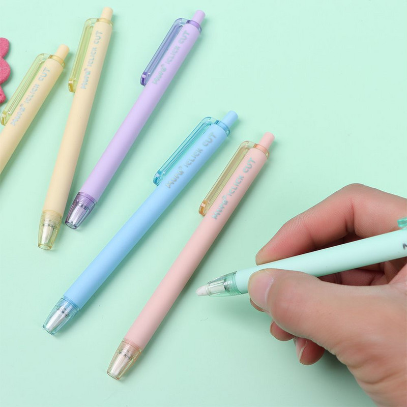 Cuțit creativ pentru tăietor de hârtie din ceramică Tip stilou Cont de mână Cuțit pentru tăietor de bandă de hârtie pentru bricolaj Instrumente de protecție a degetelor cu lamă din ceramică