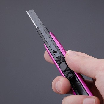 Многоцветен помощен нож от неръждаема стомана Комплект инструменти за рязане на хартия Сменяеми нехлъзгащи се остриета Инструменти за фолио за мобилни телефони