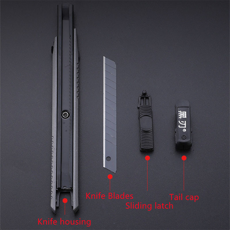 Mitmevärviline roostevabast terasest tarbenuga paberilõikamistööriistade komplekt Vahetatavad libisemiskindlad terad Mobiiltelefoni kiletööriistad