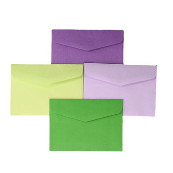 11,5x8,2 см 10 бр. Цветни малки хартиени пликове за подарък Реколта Сватбена покана Бизнес Скрапбукинг Червен Розов Зелен Цвят