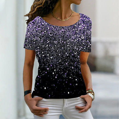 2022. gada vasaras sieviešu T-krekli Modes 3D apdrukas topi ar īsām piedurknēm Sieviešu vintage apģērbi, ap kaklu Lielizmēra T-krekli Harajuku T krekli