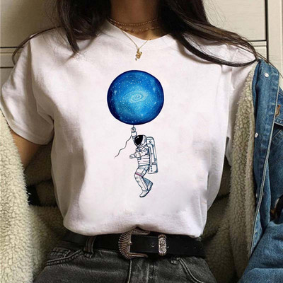 Harajuku Funny 90s Girl Moon Women T-shirt Cartoon Graphic printed μαύρο γυναικείο μπλουζάκι Casual γυναικείο πουκάμισο Kawaii μπλουζάκι