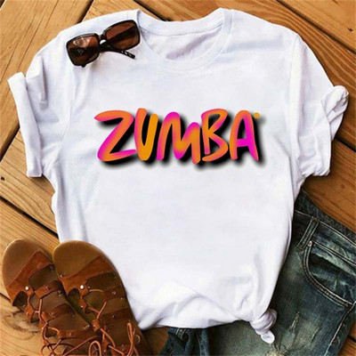 Tricou negru Zumba de modă Îmbrăcăminte pentru femei Fitness Dance Letter Tricou grafic Cămașă Sport Gimnastică Tricou pentru femei Topuri