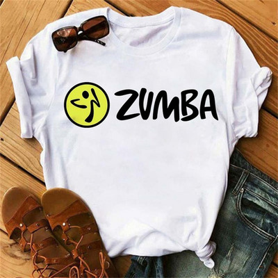 Tricou negru Zumba de modă Îmbrăcăminte pentru femei Fitness Dance Letter Tricou grafic Cămașă Sport Gimnastică Tricou pentru femei Topuri
