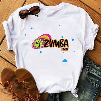 Tricou negru Zumba de modă Îmbrăcăminte pentru femei Fitness Dance Letter Tricou grafic Cămașă Sport Gimnastică Tricou pentru femei Topuri