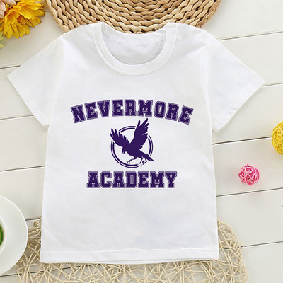 Tricou cu desene animate Wednesday Addams Tricou pentru copii I Hate People Haine Copil Fata Baiat Nevermore Academy Tricou Bebeluș Casual Top