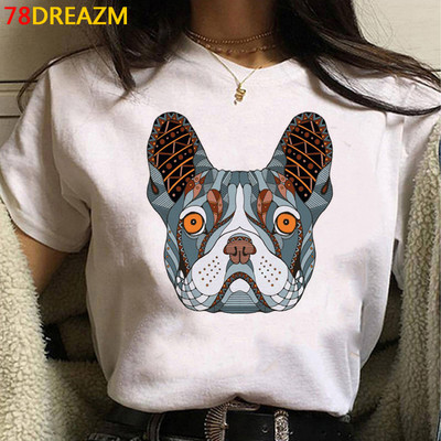 Γαλλικό μπουλντόγκ καλοκαιρινό μπλουζάκι γυναικείο λευκό μπλουζάκι kawaii 2021 top tees streetwear harajuku