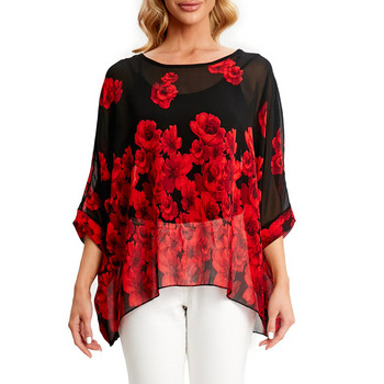 BHflutter 4XL 5XL 6XL Plus Size Γυναικεία Μπλούζα 2022 Sexy Off Shoulder Leopard print καλοκαιρινά μπλουζάκια Tees Casual μπλούζες σιφόν πουκάμισα