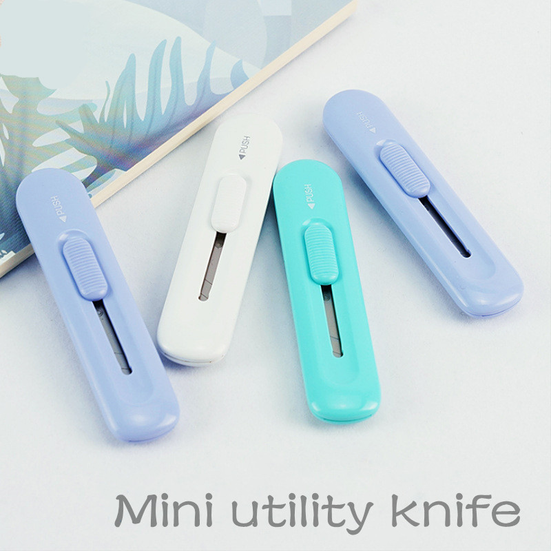Yisuremia Kawaii Mini džepni umjetni nožić Cute Express Box Rezač papira za omatanje Studentski umjetnički pribor