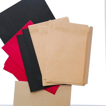 5 комплекта ретро ЦВЕТНИ пликове за покани с подаръчна карта Прозорец Плик Сватбен комплект писма Канцеларски материали