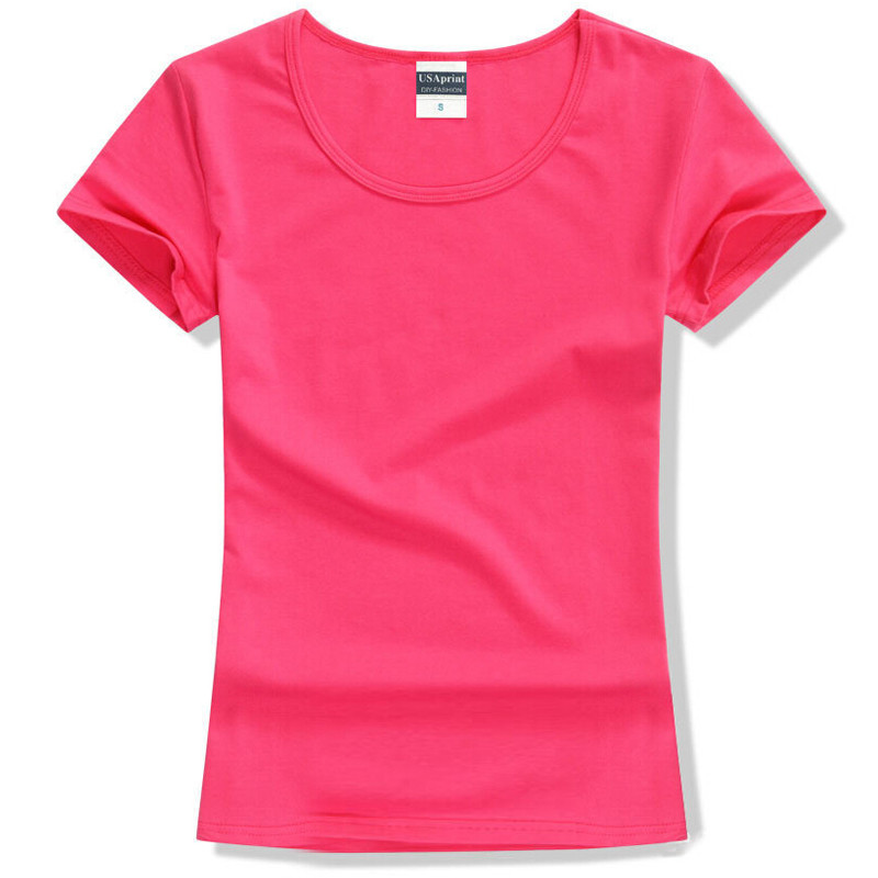 Majica kratkih rukava Ženska ležerna majica kratkih rukava Majica kratkih rukava Pamučne jednobojne majice s O-izrezom Ženske korejske modne majice Brend odjeće