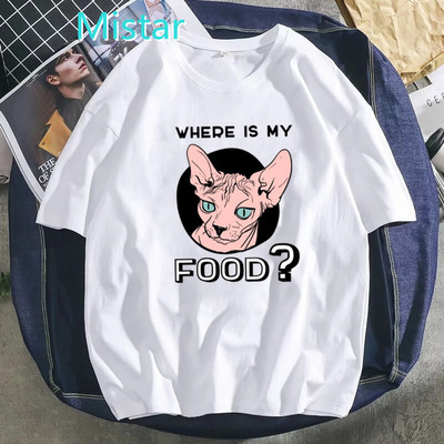 Death Metal Sphynx Cat majica kratkih rukava Ženska metalna Harajuku gotička majica kratkih rukava ženska ljetna estetska majica kratkih rukava Hipster majica s grafičkim motivima