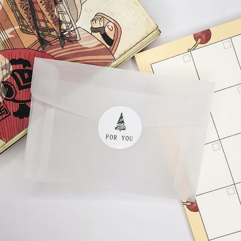 Papirnato pakiranje od 15 komada sumporne kiseline Pozivnica za vjenčanje Prozirna omotnica Vintage prazne prozirne omotnice