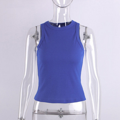 Μπλουζάκια Γυναικεία Κίτρινο περιστασιακό γιλέκο αμάνικο Camis Shoulder Γυναικείο φανελάκι με ραβδώσεις πλεκτά μπλουζάκια καλοκαιρινά γυναικεία πουκάμισα Tank top