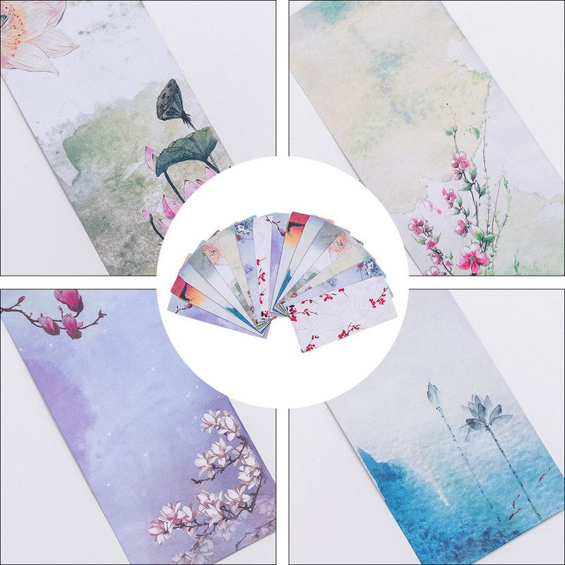 Omotnica Omotnica Pismo Cvjetna pozivnica Zahvaljujete Papir Romantični stil mape Tradicionalni proračunski organizator Ušteda novca