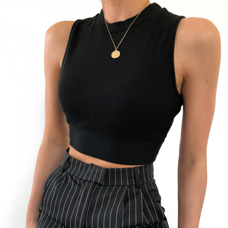 Maieu sexy pentru femei, fără spate, bandaj, crop top subțire, vara 2021, top casual streetwear, din bumbac solid, moale, încrucișat